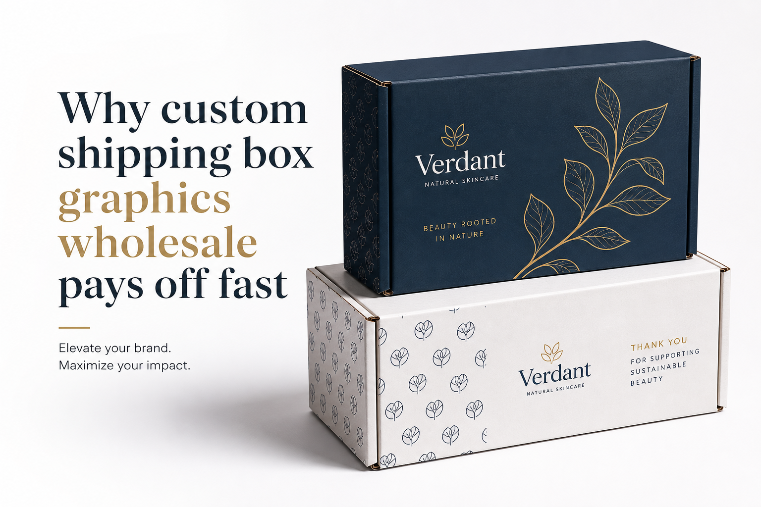 Custom Shipping Box Graphics Wholesale for Brand Impact