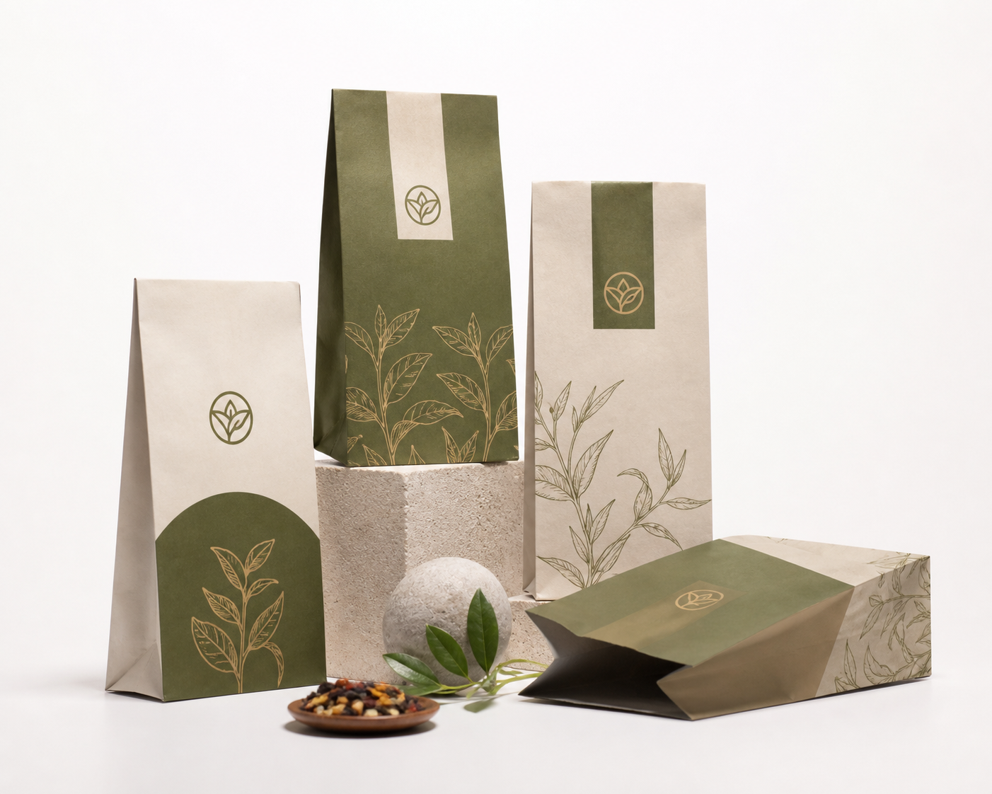 Printed Paper Pouches with Logo: Sustainable Packaging
