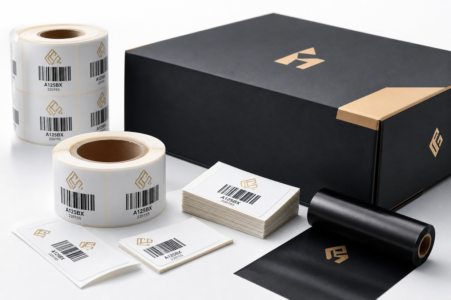 Printed Barcode Labels with Logo: Material, Adhesive, Artwork, and MOQ