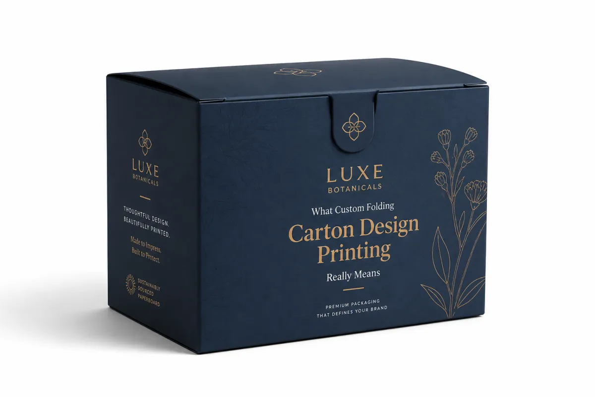 Custom Folding Carton Design Printing: What Matters