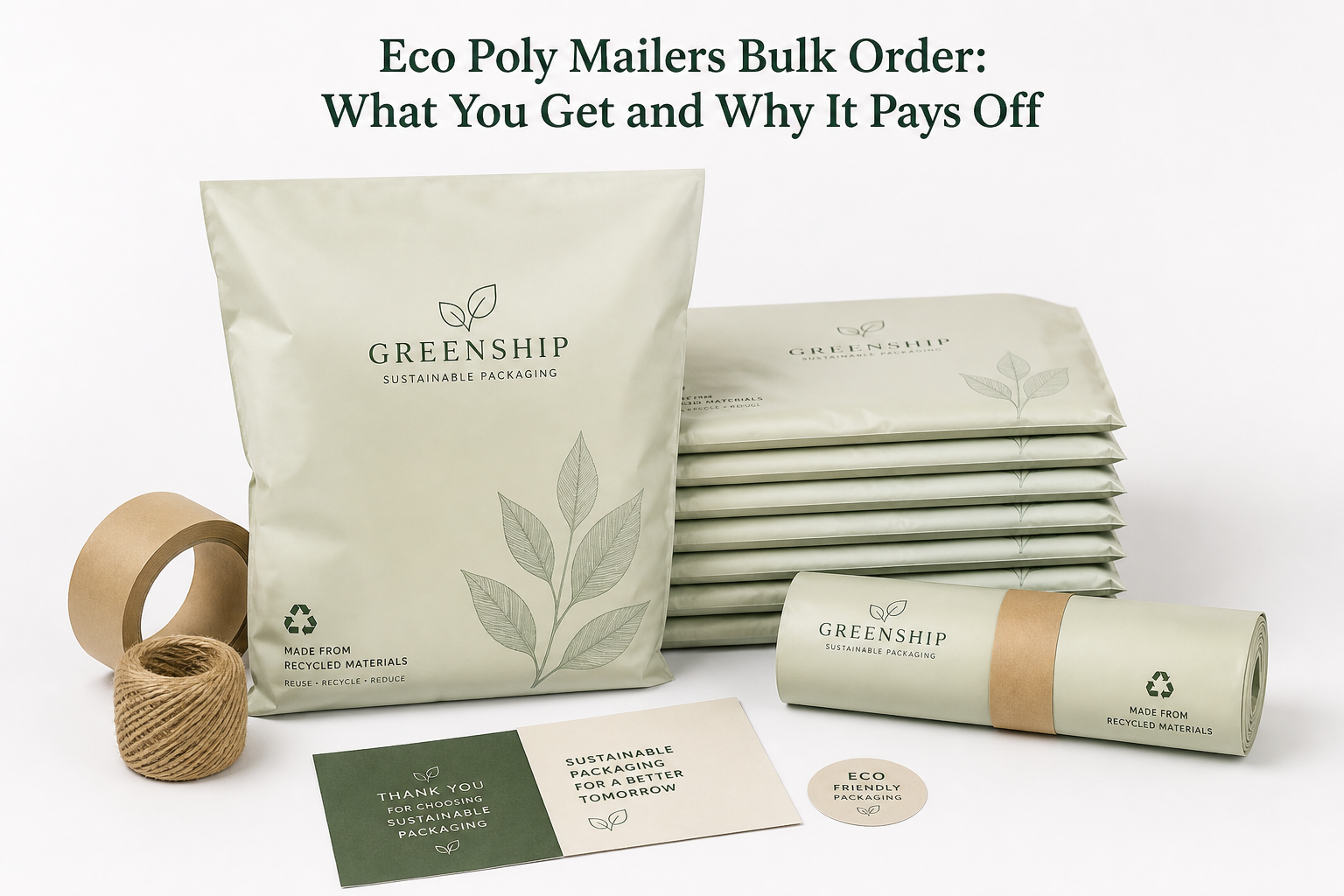 Eco Poly Mailers Bulk Order: Specs, Pricing & Lead Times