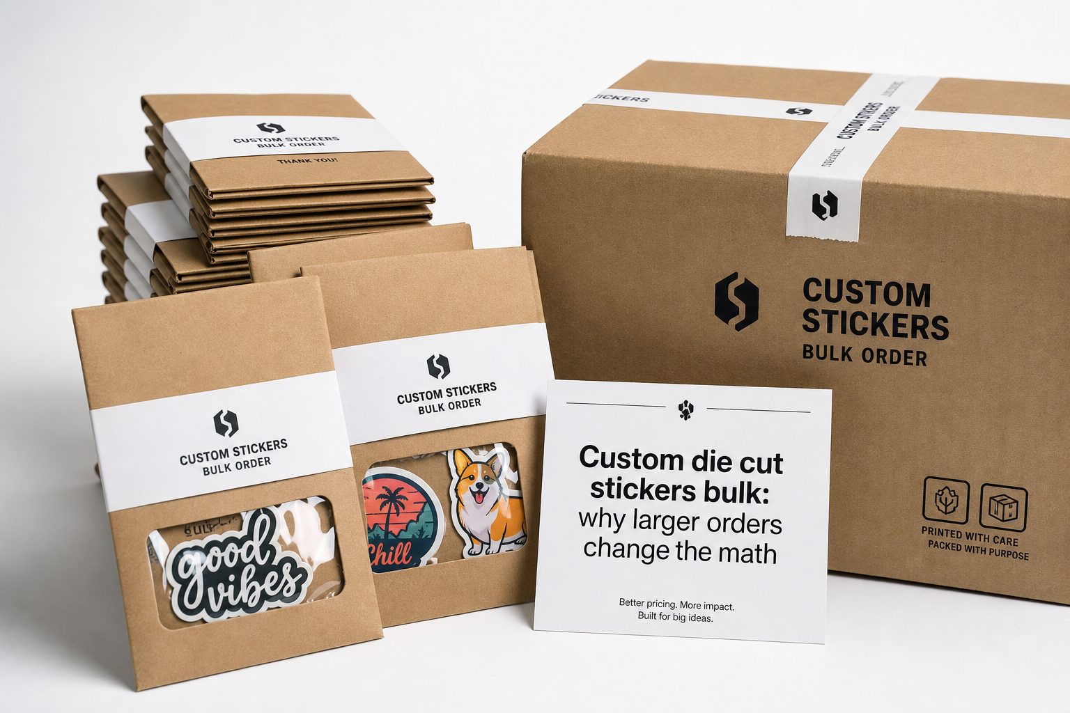 Custom Die Cut Stickers Bulk: Pricing, Specs, and Proofs