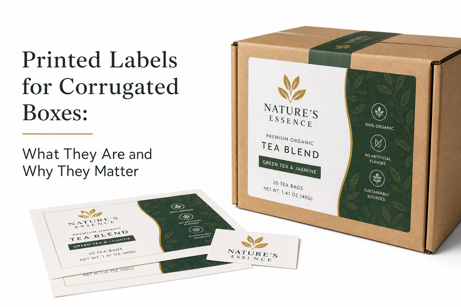 Printed Labels for Corrugated Boxes: Material, Adhesive, Artwork, and MOQ