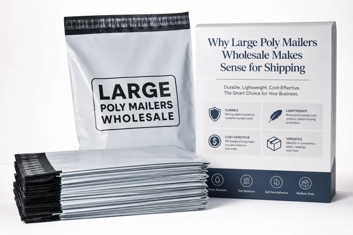Large Poly Mailers Wholesale: Sizes, Pricing, and MOQ