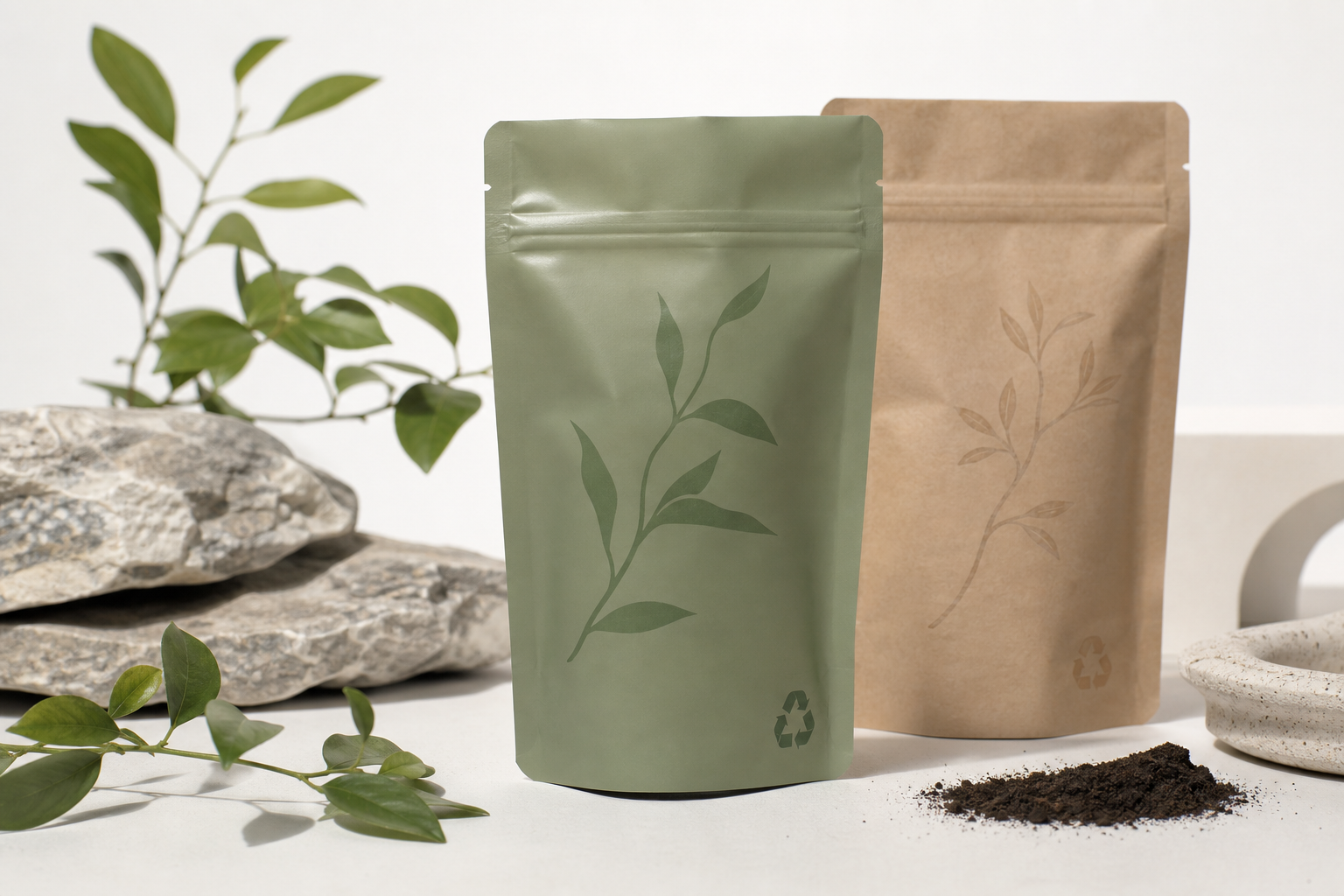 Sustainable Pouches Manufacturer: Film, Print, MOQ, and Carton Packing
