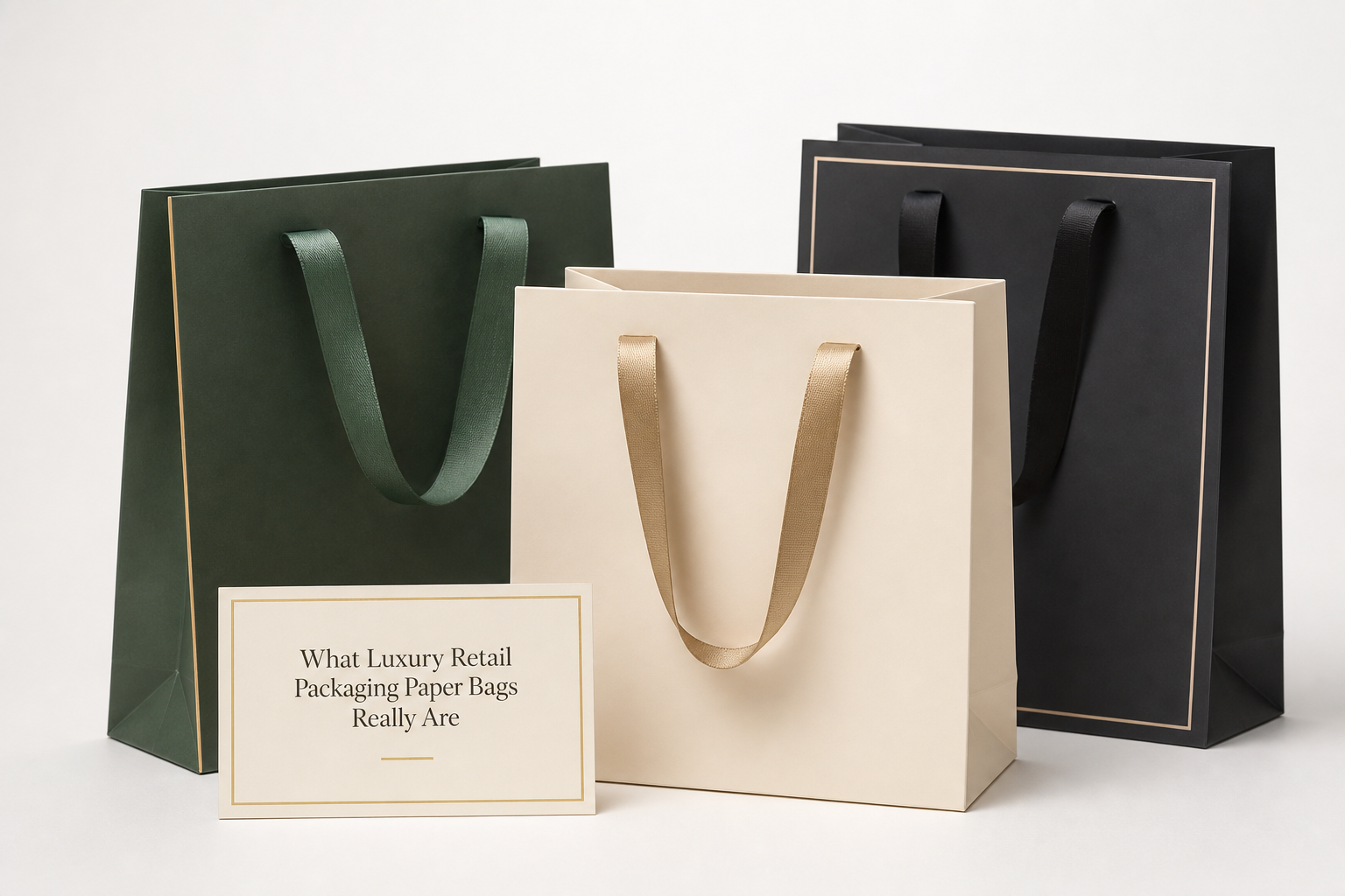 Luxury Retail Packaging Paper Bags: Film, Print, MOQ, and Carton Packing