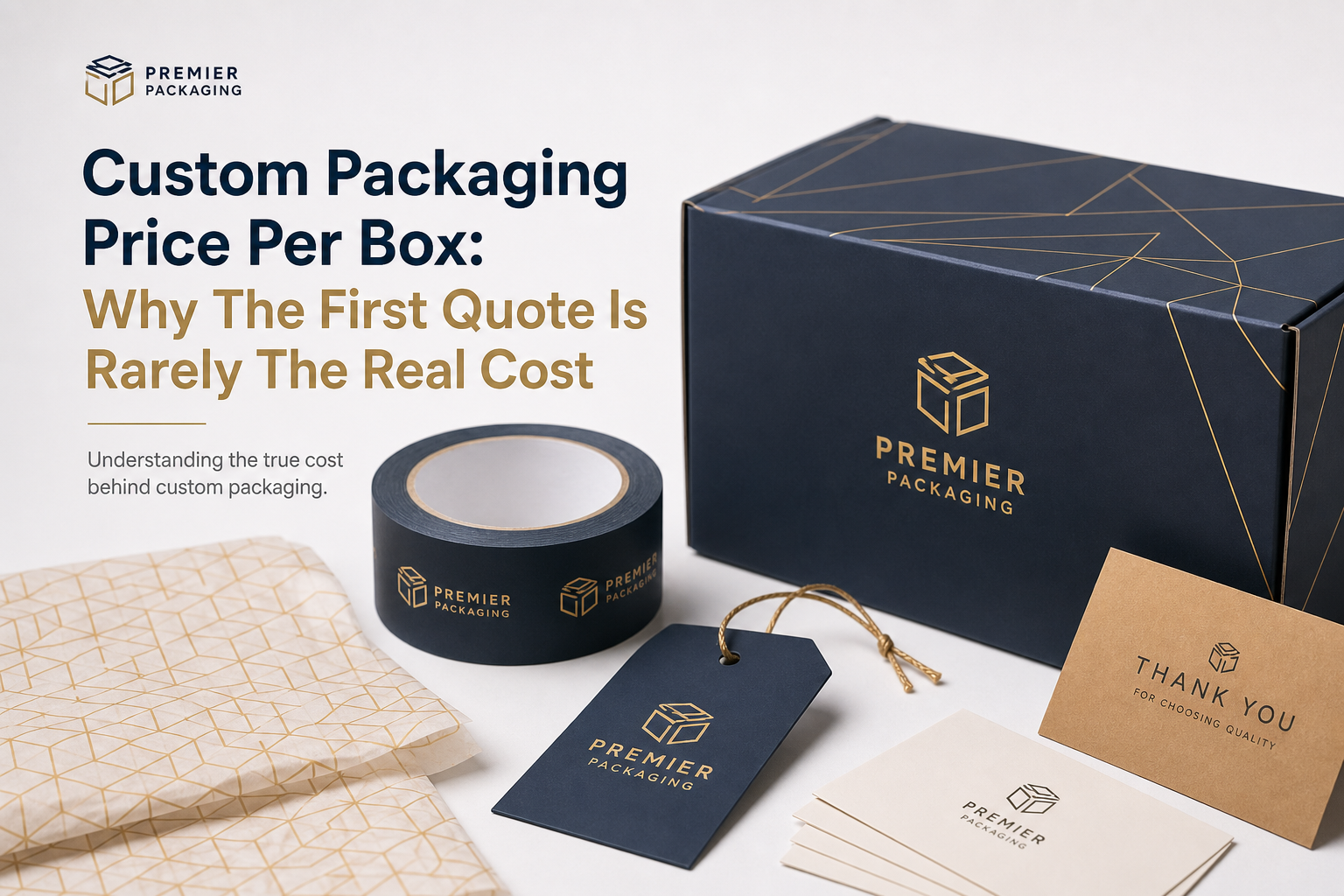Custom Packaging Price per Box: Board, Finish, Dieline, and Unit Cost