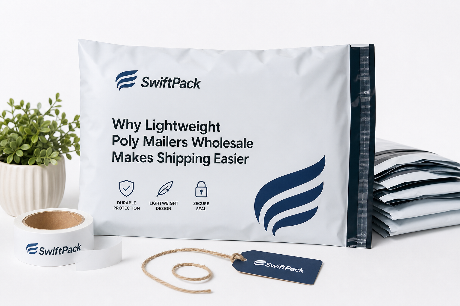 Lightweight Poly Mailers Wholesale: Film, Print, MOQ, and Carton Packing