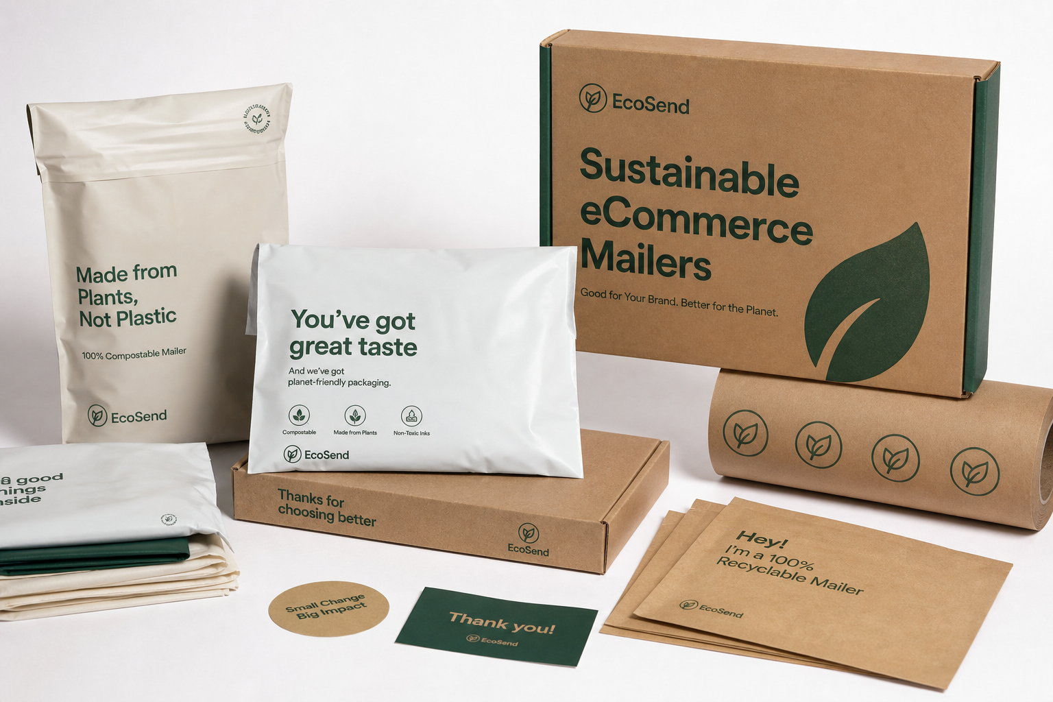 Sustainable Ecommerce Mailers Supplier: Film, Print, MOQ, and Carton Packing