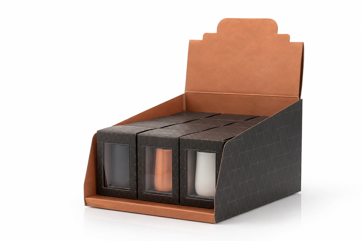 Custom Counter Display Boxes: Board, Finish, Dieline, and Unit Cost