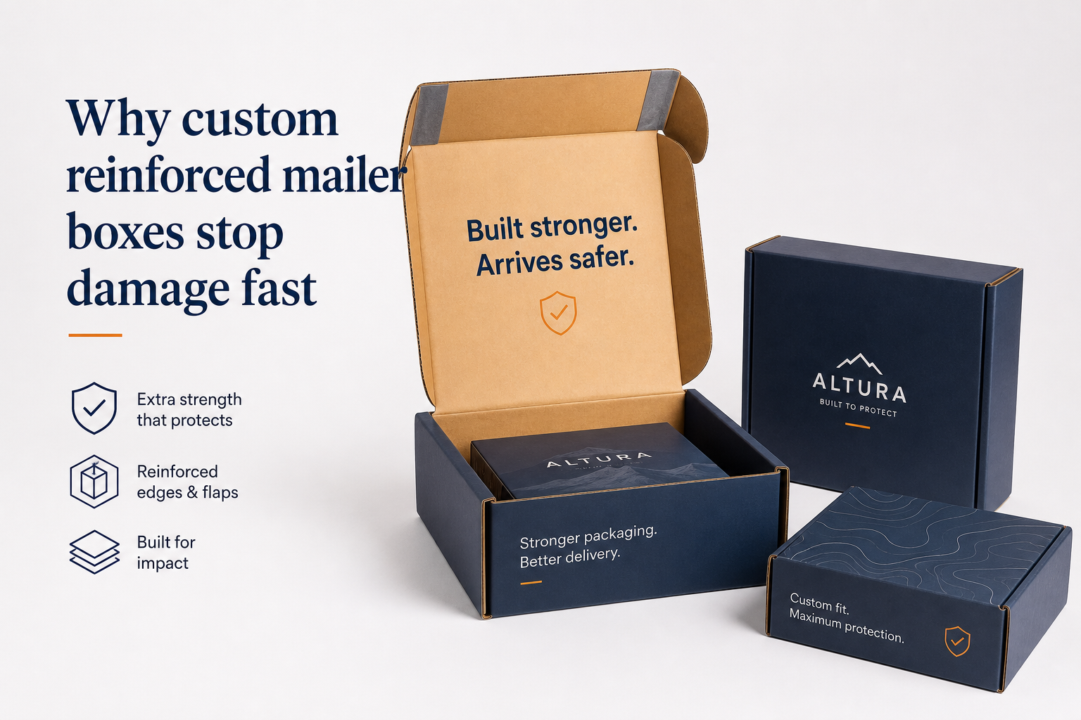 Custom Reinforced Mailer Boxes Choose The Build: Film, Closure, Print, and Fulfillment