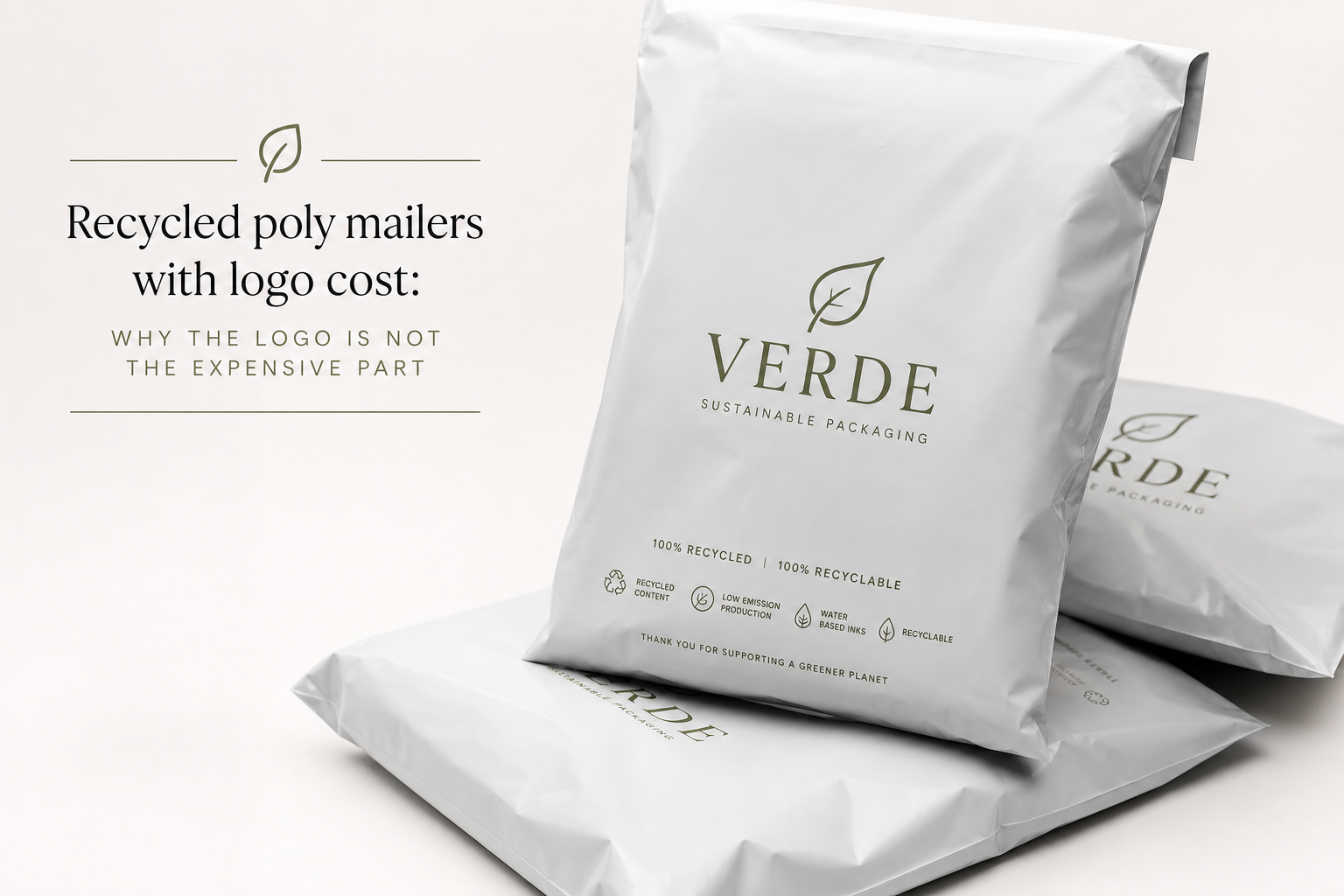 Recycled Poly Mailers with Logo Cost: Film, Print, MOQ, and Carton Packing