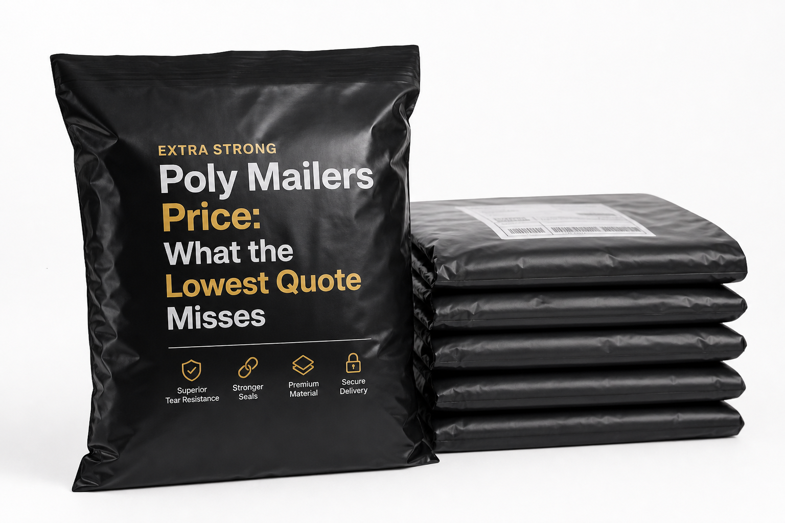 Extra Strong Poly Mailers Price: Film, Print, MOQ, and Carton Packing