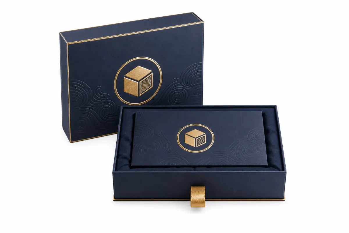 Foil Stamped Rigid Boxes with Logo