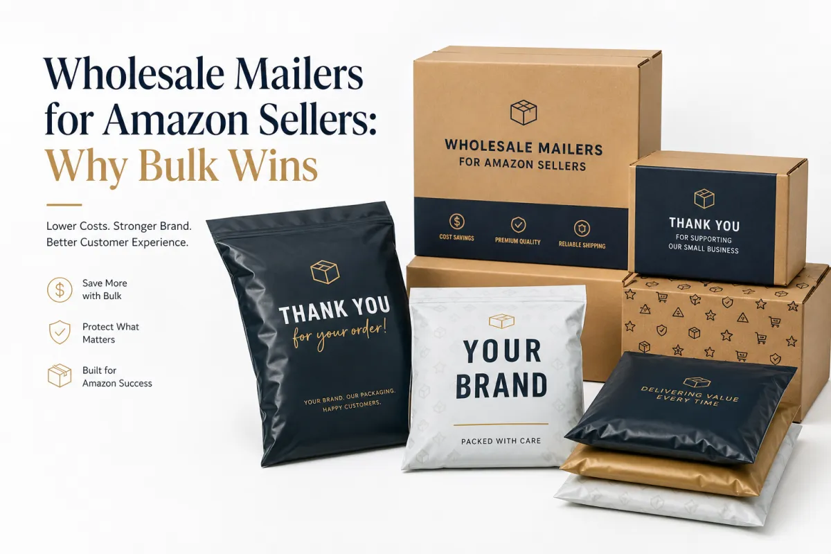 Wholesale Mailers for Amazon Sellers Bulk Packaging
