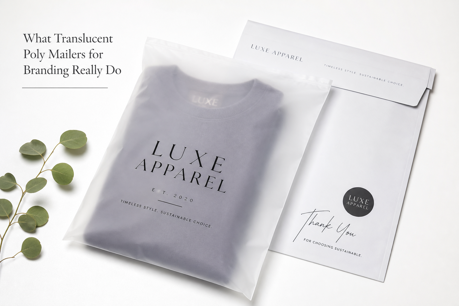 Translucent Poly Mailers for Branding: Film, Print, MOQ, and Carton Packing
