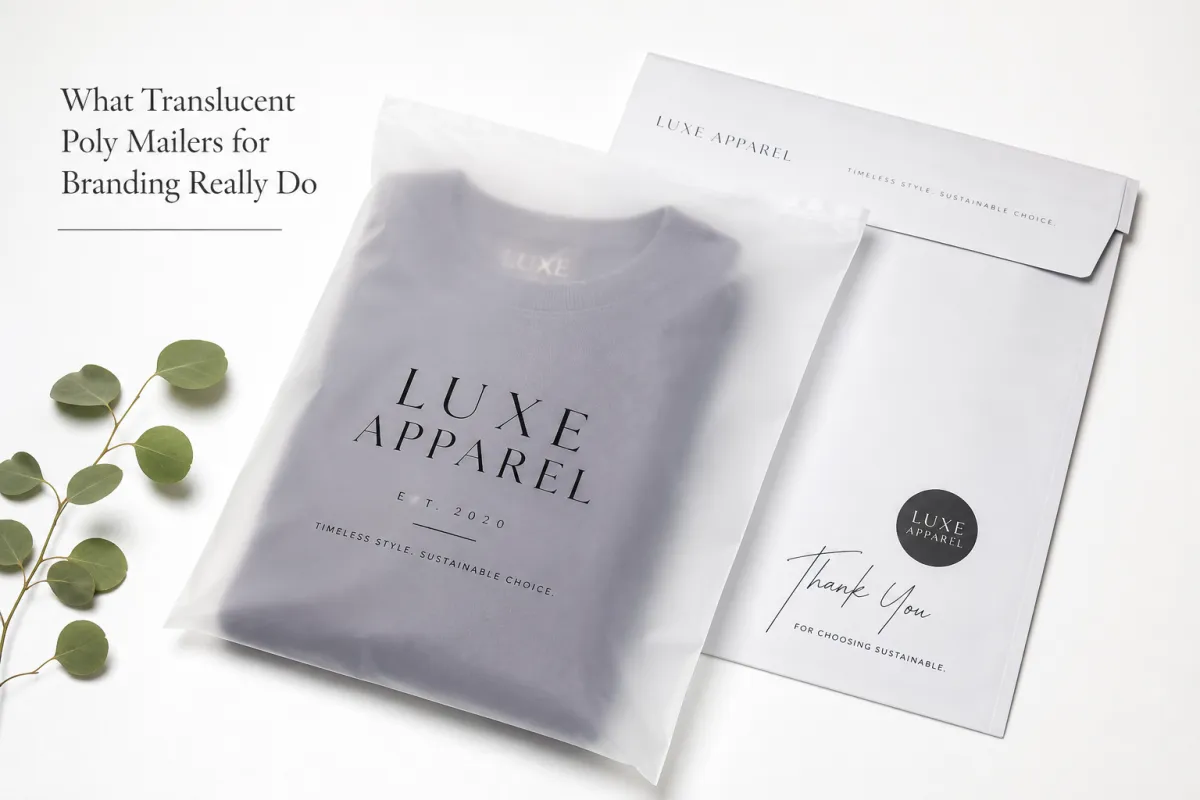 Translucent Poly Mailers for Branding