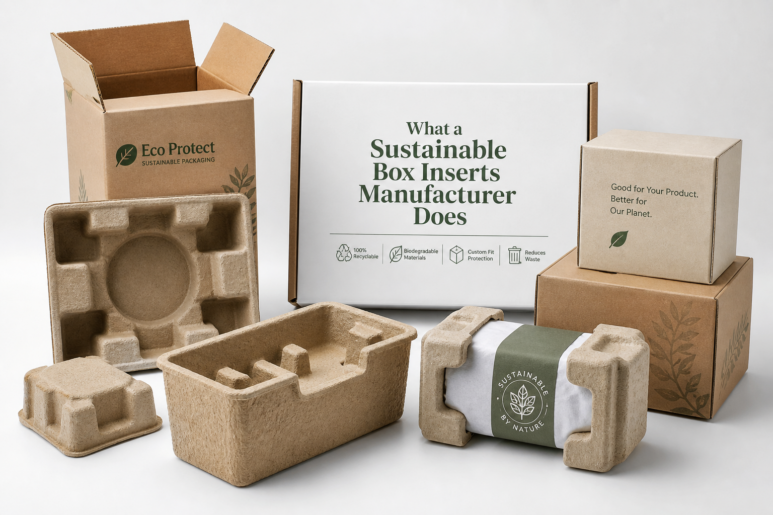 Sustainable Box Inserts Manufacturer for Brands: Board, Finish, Dieline, and Unit Cost