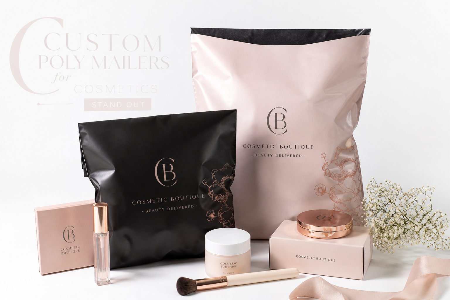 Custom Poly Mailers for Cosmetics: Fit, Finish, Value