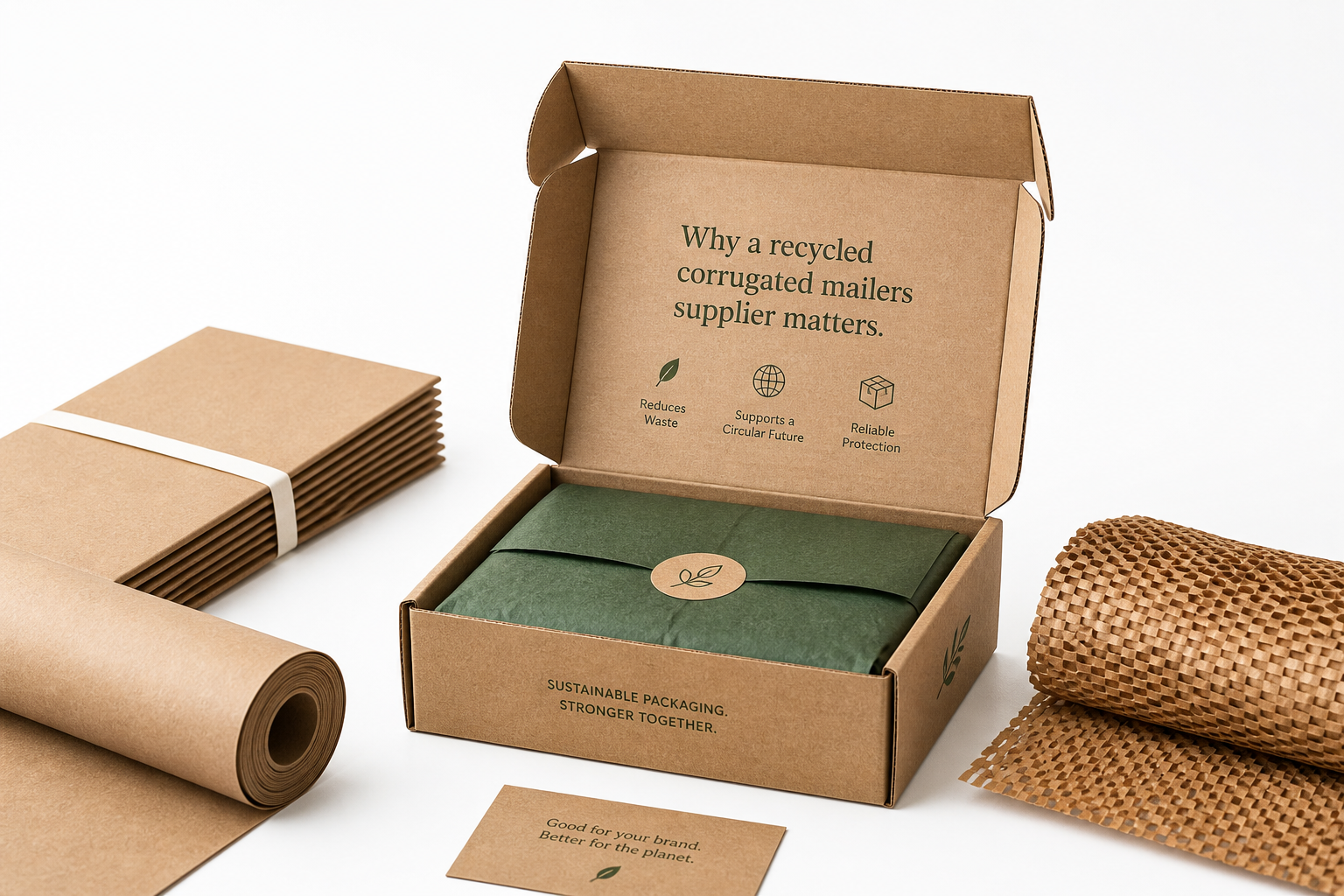 Recycled Corrugated Mailers Supplier: Film, Print, MOQ, and Carton Packing