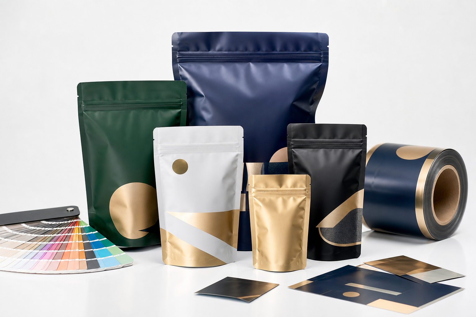 Custom Foil Pouches Supplier: Film, Print, MOQ, and Carton Packing