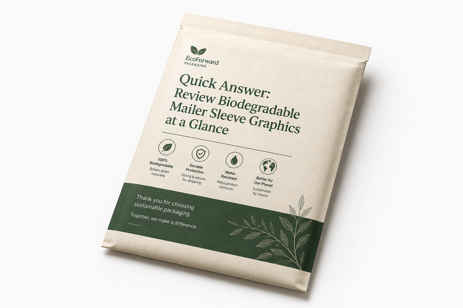 Biodegradable Mailer Sleeve Graphics Buyer Review: Film, Closure, Print, and Fulfillment