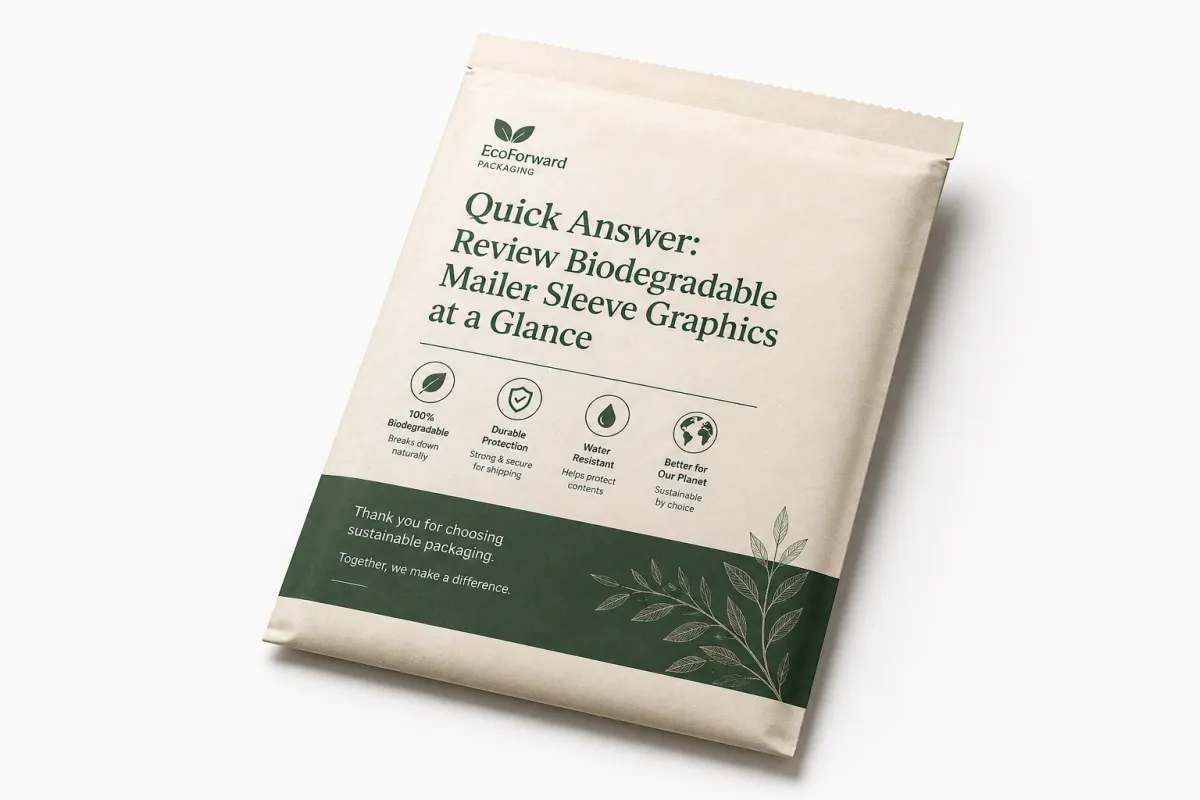 Biodegradable Mailer Sleeve Graphics Buyer Review