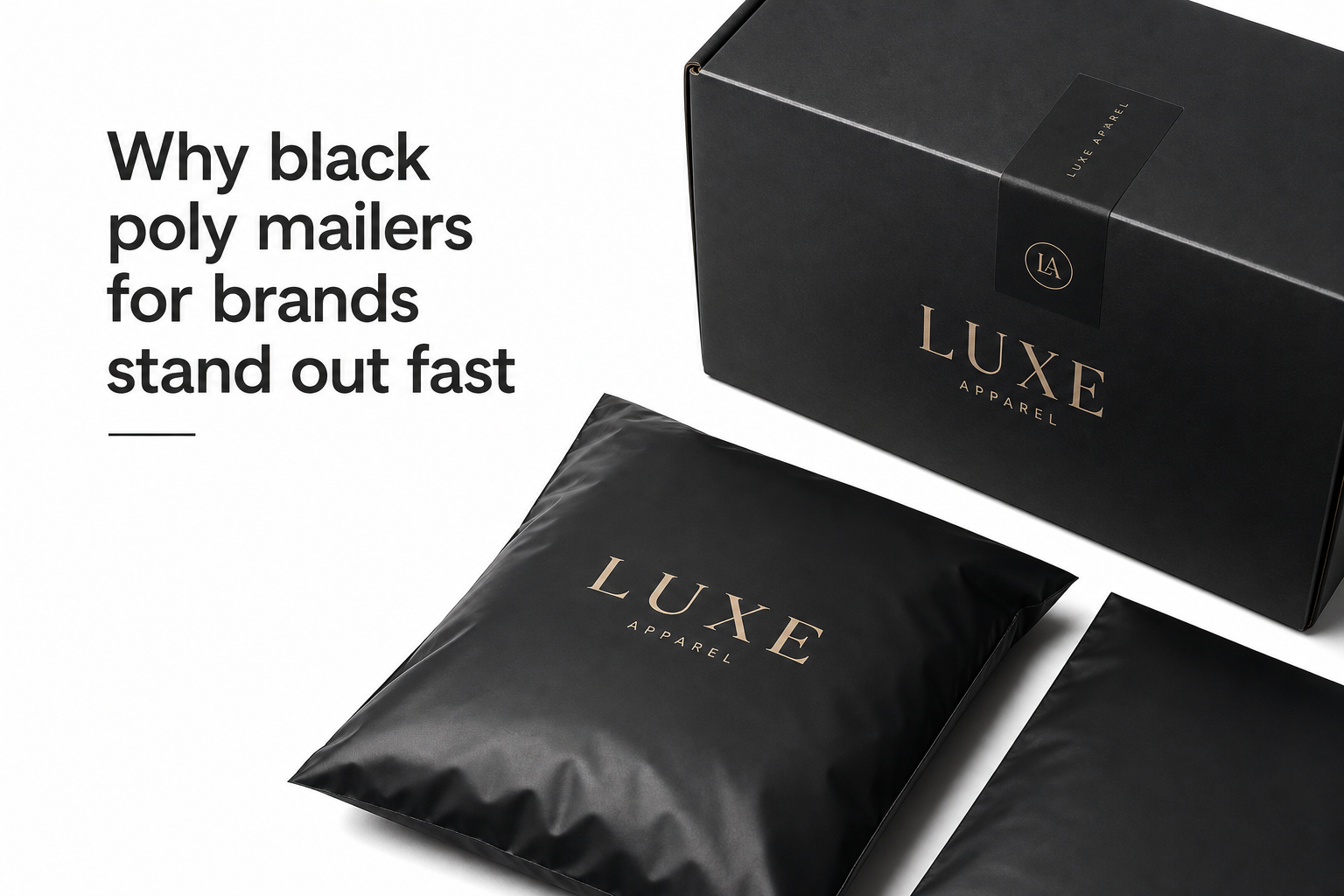 Black Poly Mailers for Brands: Film, Print, MOQ, and Carton Packing