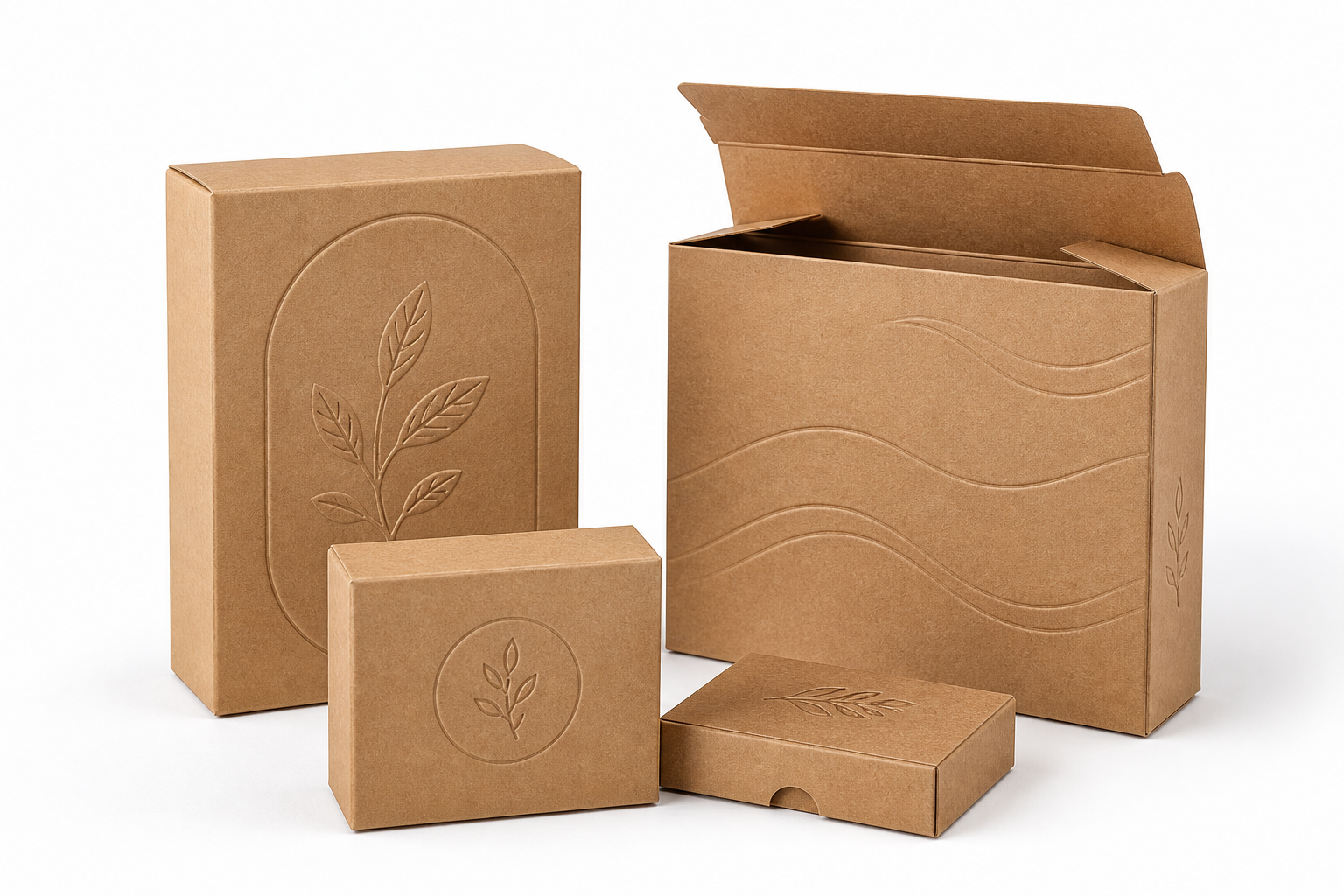 Custom Kraft Boxes with Embossing: Board, Finish, Dieline, and Unit Cost