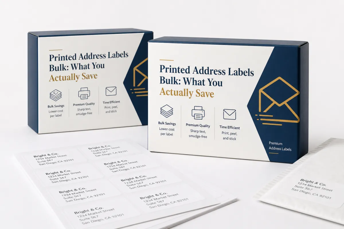 Printed Address Labels Bulk: Pricing, Specs, and Turnaround