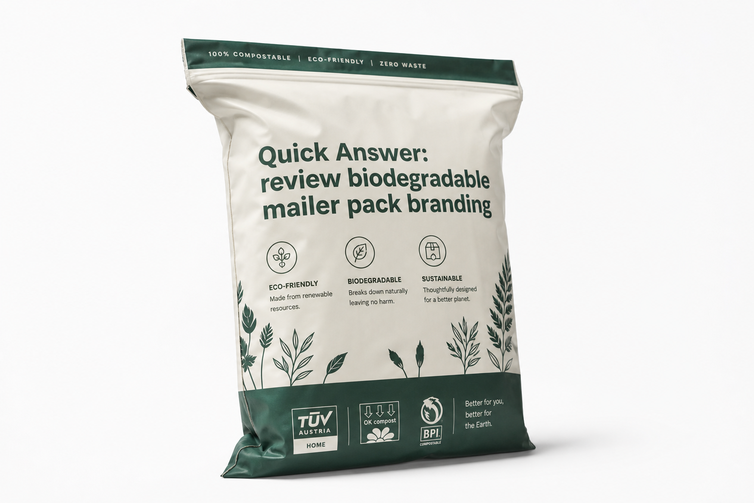 Review biodegradable mailer pack branding options now