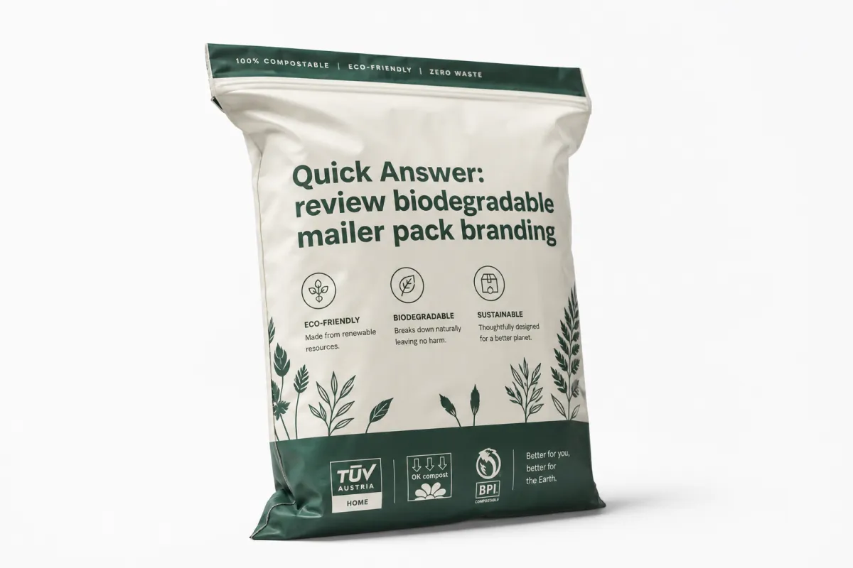 Review biodegradable mailer pack branding options now