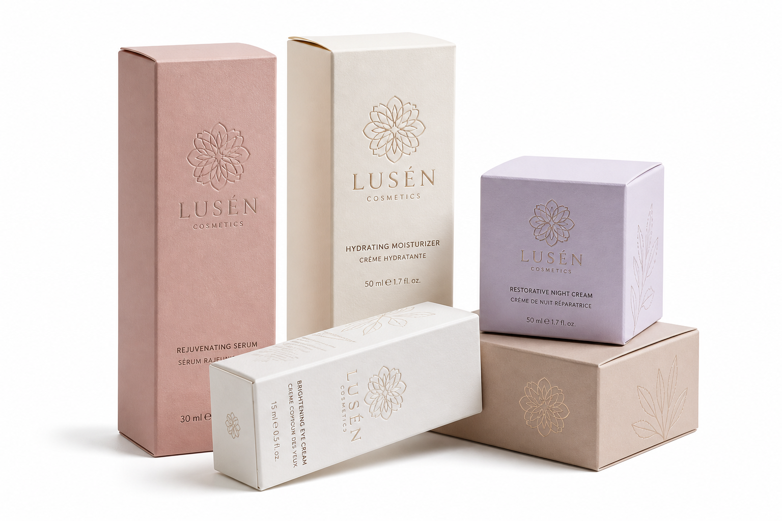 Custom Cosmetic Cartons with Logo: Board, Finish, Dieline, and Unit Cost
