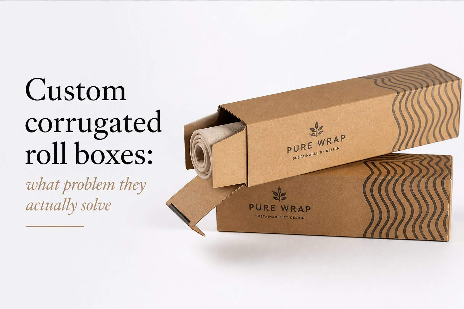 Custom Corrugated Roll Boxes: Board, Finish, Dieline, and Unit Cost