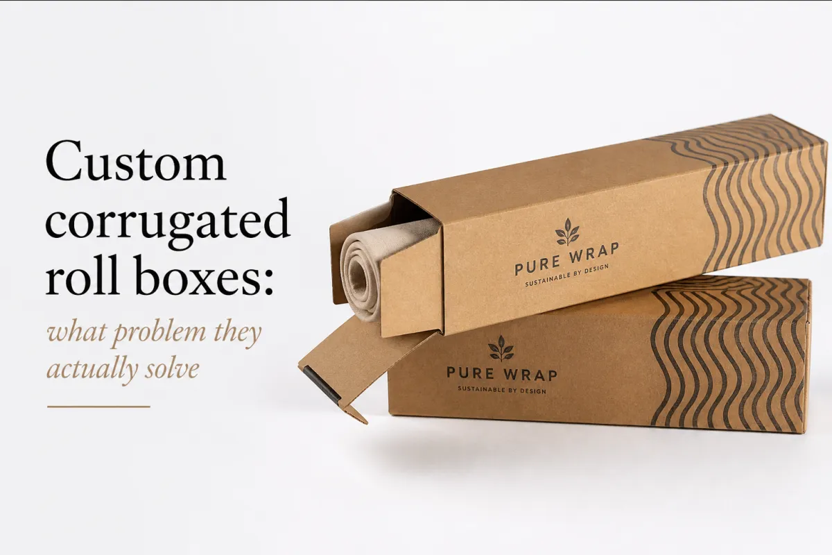 Custom Corrugated Roll Boxes: Board, Finish, Dieline, and