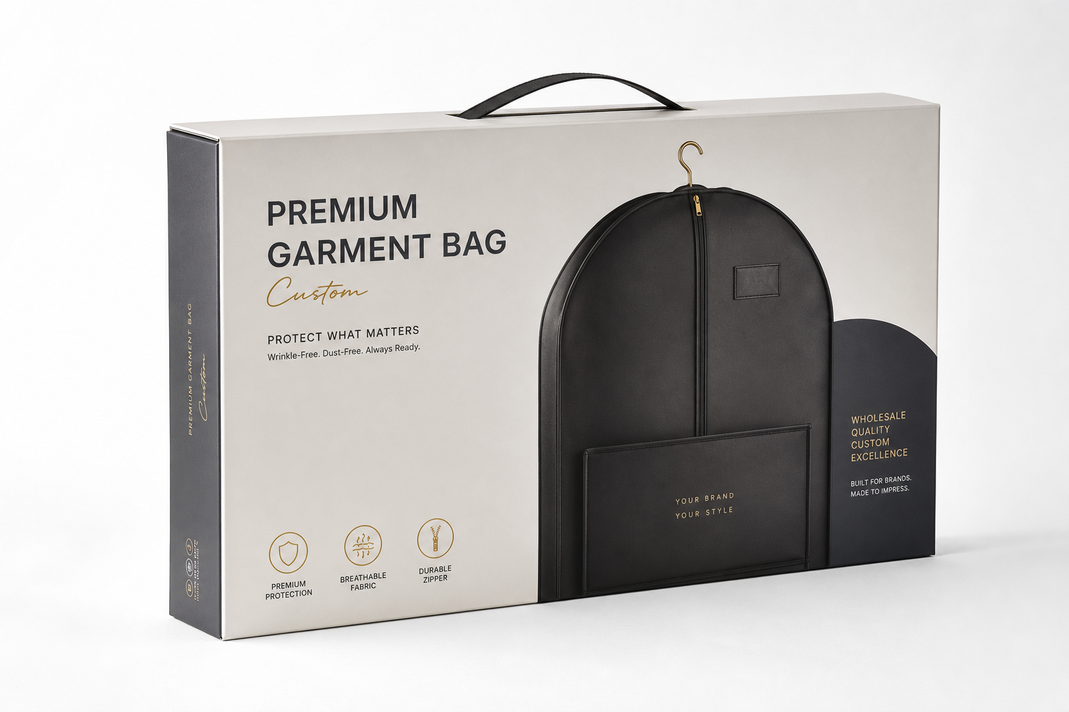 Custom Garment Bags Wholesale: Film, Print, MOQ, and Carton Packing