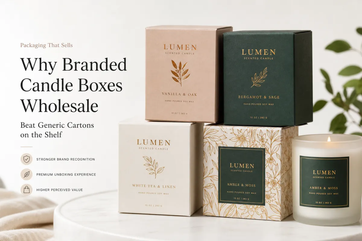 Branded Candle Boxes Wholesale for Premium Shelf Appeal