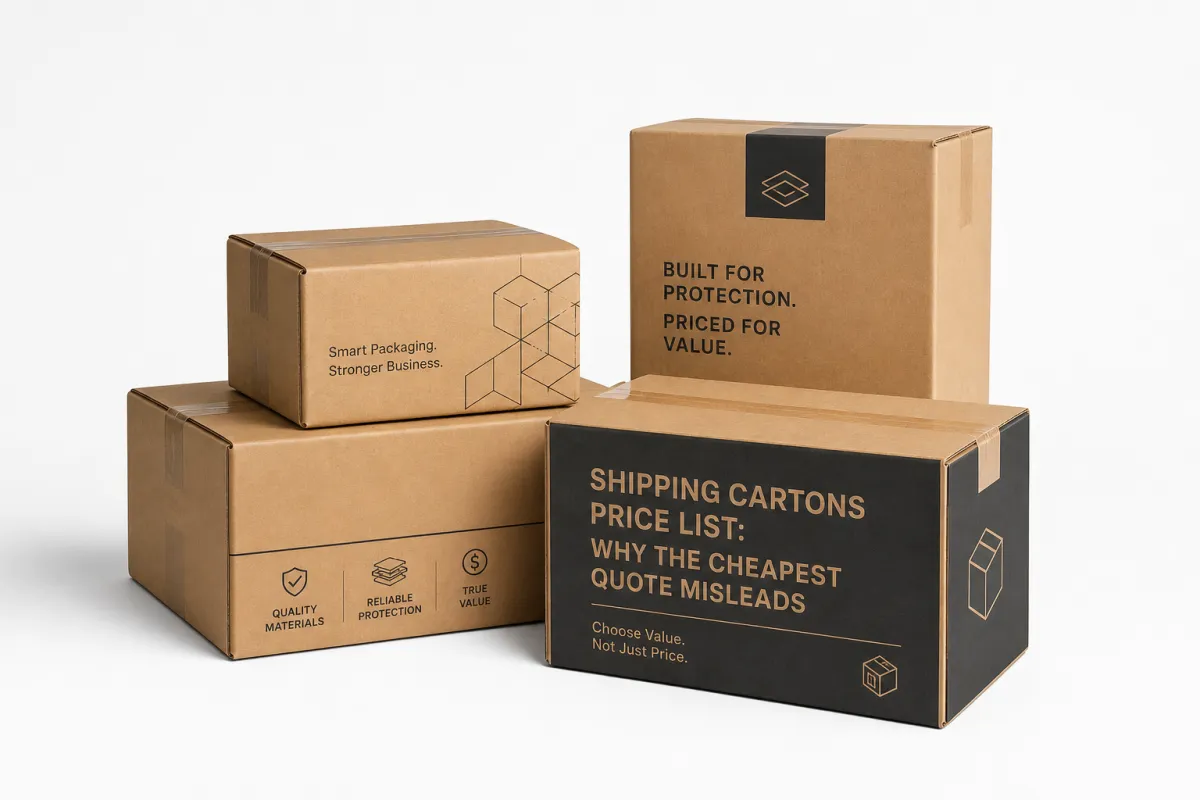 Shipping Cartons Price List: Prices, MOQ, and Specs