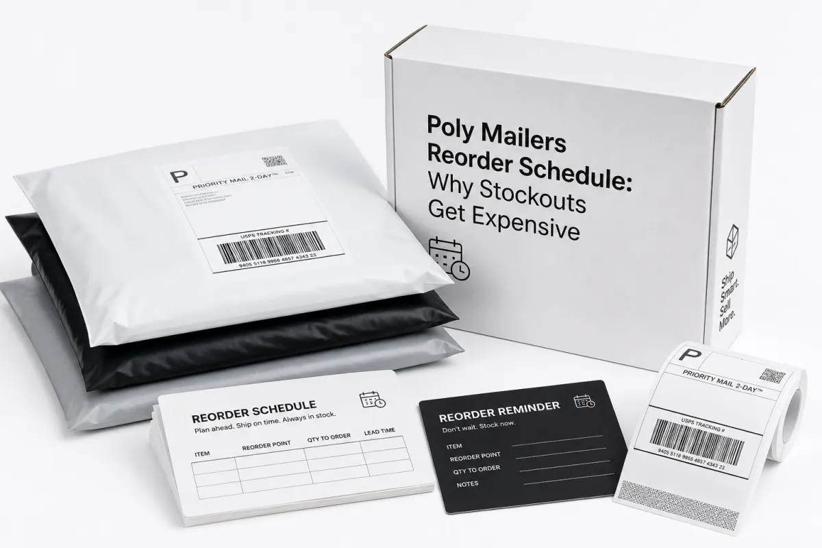 Poly Mailers Reorder Schedule: Plan Restocks Without Rush