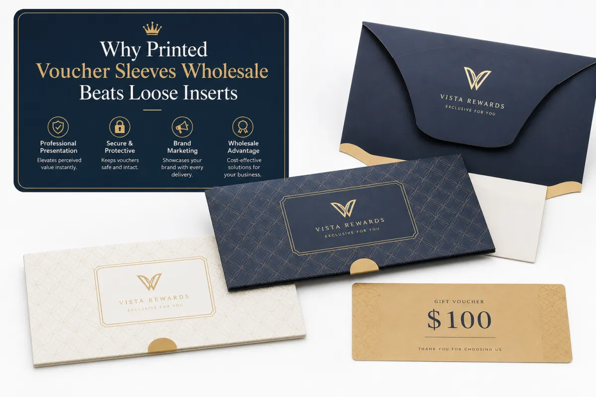 Printed Voucher Sleeves Wholesale: Specs and Pricing