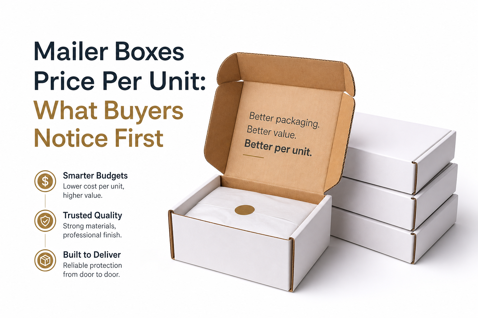 Mailer Boxes Price Per Unit: What Drives Real Costs