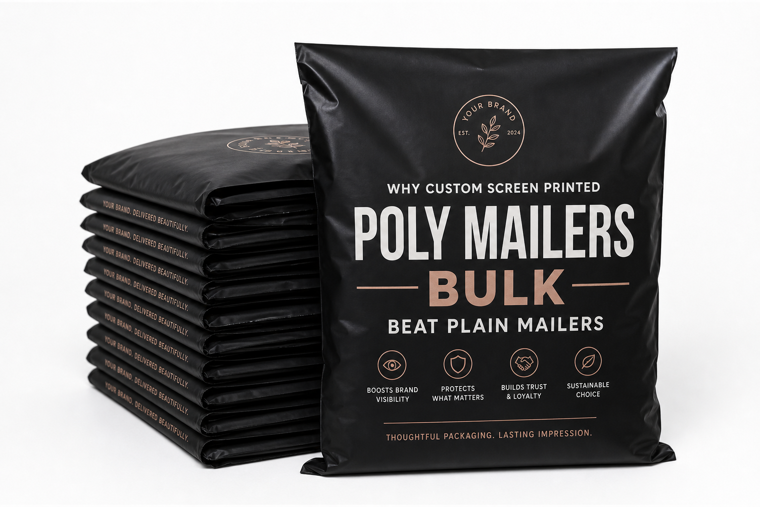 Custom Screen Printed Poly Mailers Bulk: Material, Print, Proofing, and Reorder Risk