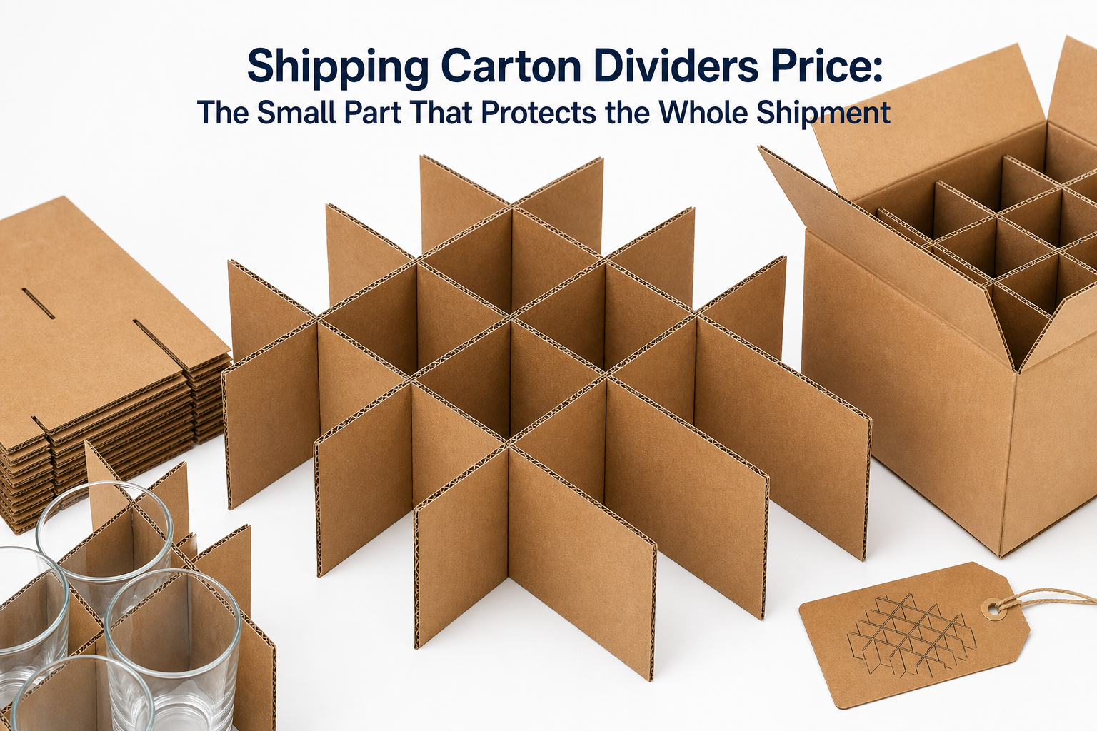 Shipping Carton Dividers Price: Board, Finish, Dieline, and Unit Cost