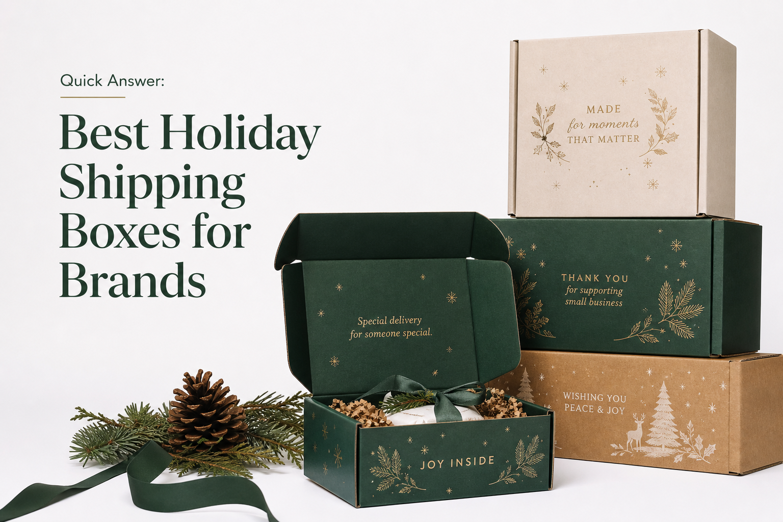 Holiday Shipping Boxes for Brands Tested Options: Dieline, Finish, Proof, and Buyer Review