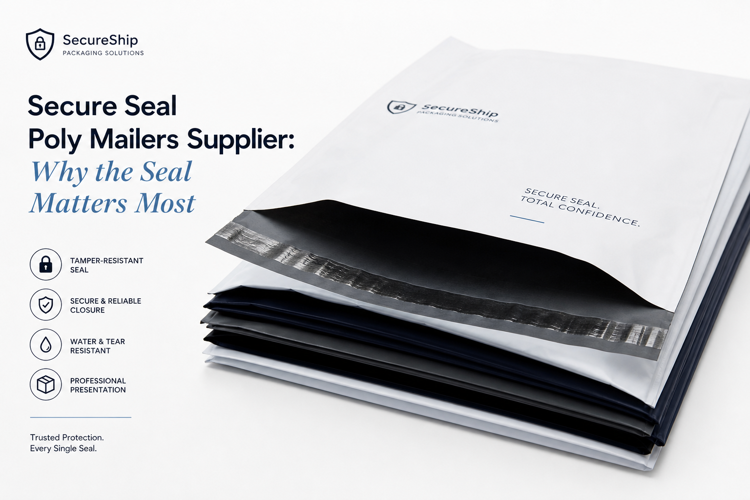 Secure Seal Poly Mailers Supplier: Film, Print, MOQ, and Carton Packing