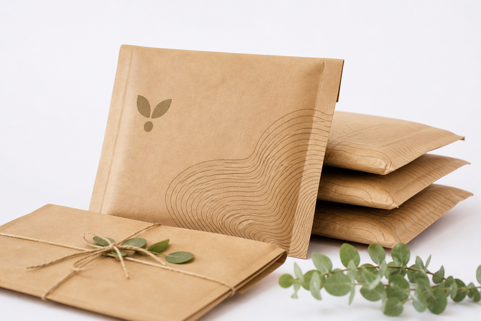 Branded Kraft Mailer Bags: Film, Print, MOQ, and Carton Packing