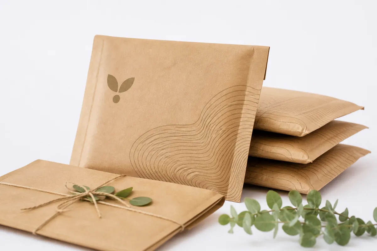 Branded Kraft Mailer Bags: Film, Print, MOQ, and Carton