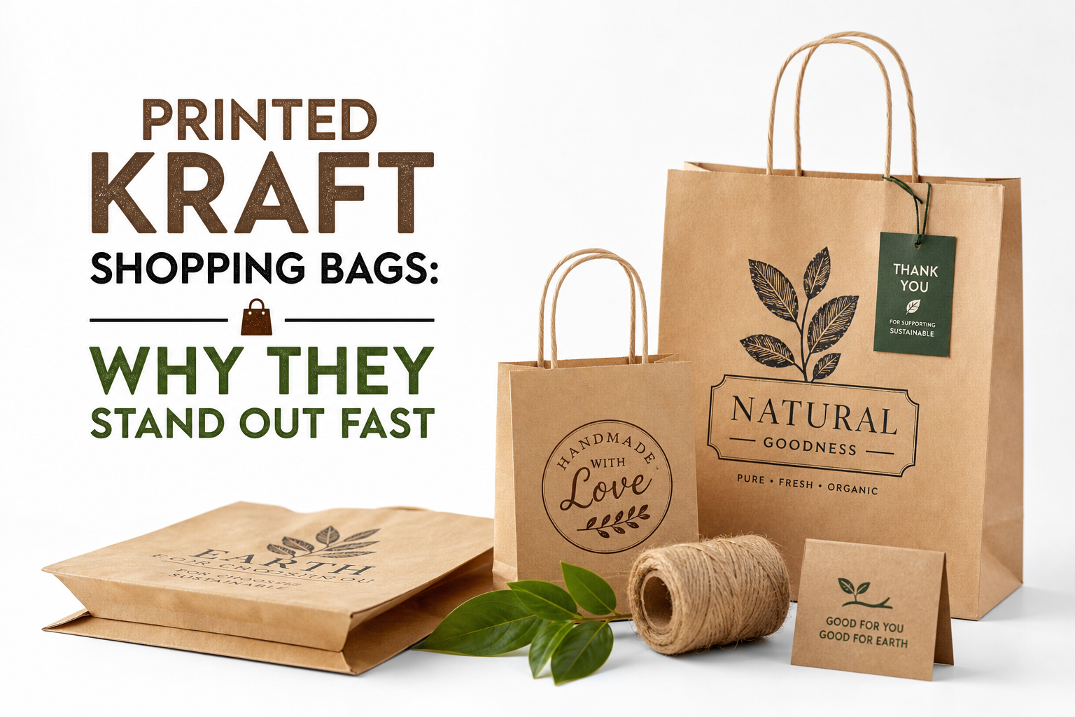 Printed Kraft Shopping Bags: Design, Cost, and Process