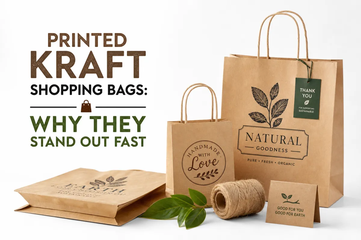 Printed Kraft Shopping Bags: Design, Cost, and Process