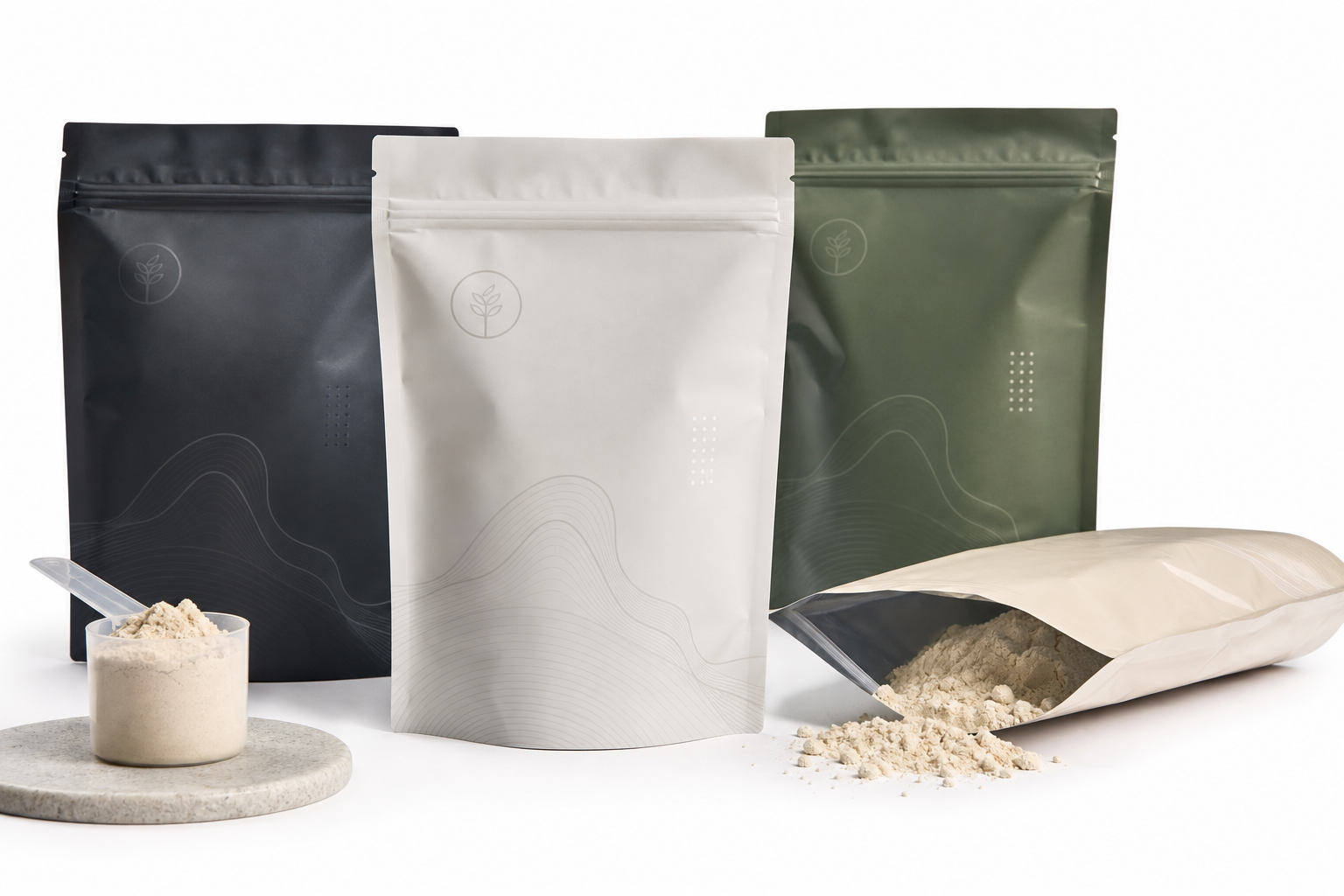 Custom Supplement Pouches Supplier: Film, Print, MOQ, and Carton Packing